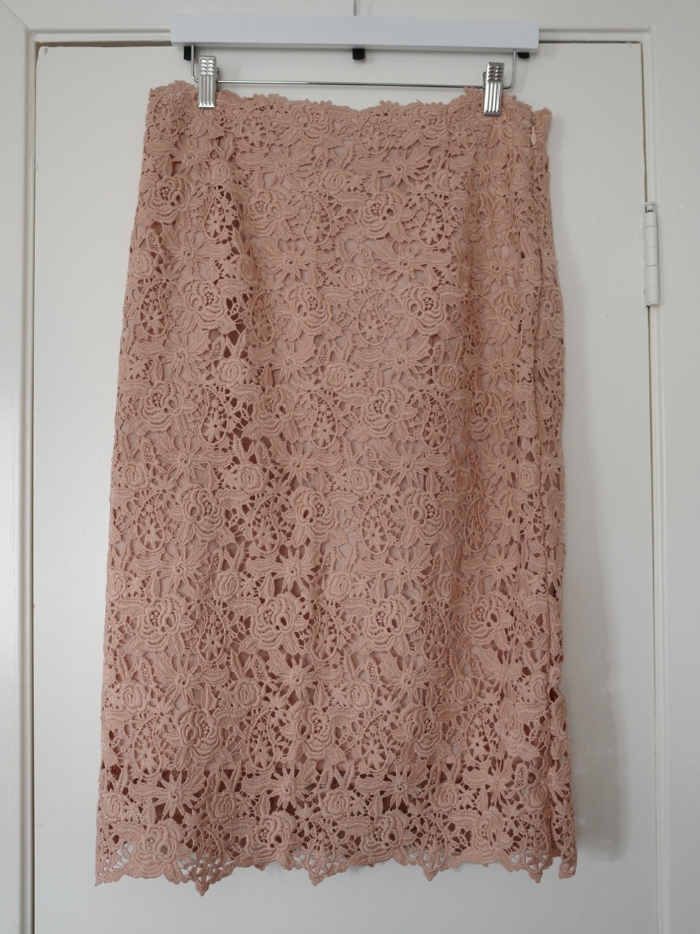 H&M Women's Lace Midi Skirt - Blush Pink